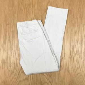 Mens BUCK MASON Officer Pant Slub Twill Cream Khaki 32 x 31 Slim